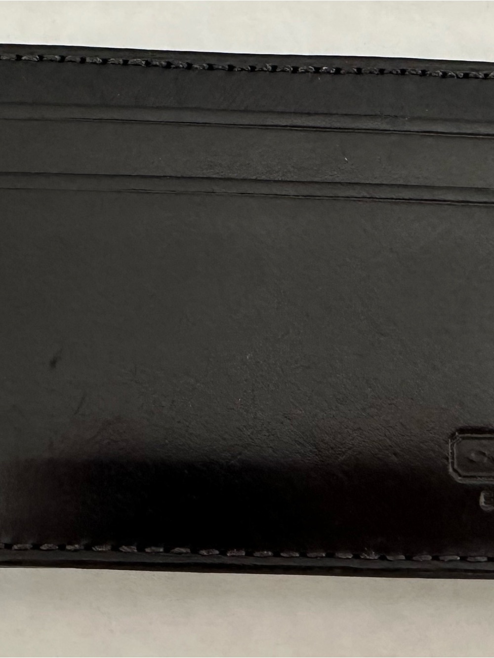 Coach Black Leather Card & Key Holder